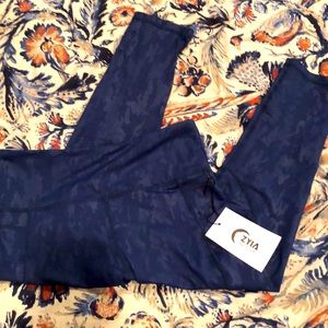 ZYIA navy camo light n tight leggings